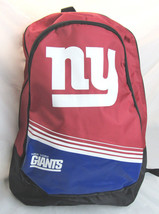 NFL New York Giants 2015 Stripe Core Logo Backpack by Forever Collectible - £20.32 GBP