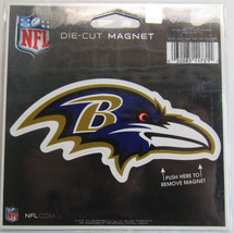 NFL Baltimore Ravens 4 inch Auto Magnet Die-Cut by WinCraft - £10.20 GBP