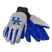 NCAA Kentucky Wildcats Colored Palm Utility Gloves Gray w/ Royal Palm by FOCO - £11.73 GBP