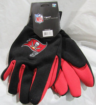 NFL Tampa Bay Buccaneers Colored Palm Utility Gloves Black w/ Red Palm b... - £11.00 GBP