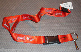 NCAA Arkansas Razorbacks Logo on Red Lanyard 23&quot; Long 1&quot; Wide by Aminco - £7.43 GBP