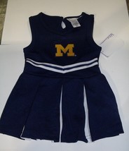 NCAA Michigan Wolverines Infant Cheer Dress 1-pc 3T Two Feet Ahead - £31.43 GBP