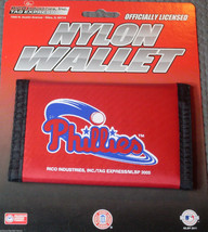 MLB  Philadelphia Phillies Printed Tri-Fold Nylon Wallet by Rico Industries - £14.34 GBP