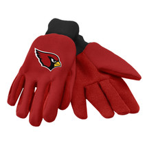 NFL Arizona Cardinals Colored Palm Utility Gloves Red w/ Red Palm by FOCO - £9.37 GBP