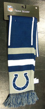 NFL Indianapolis Colts 2013 Wordmark Team Stripe Acrylic Scarf 64&quot; x 7&quot; ... - £14.08 GBP
