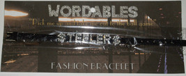 NFL Pittsburgh Steelers Black Glitter Fashion Team Bracelet by Wordables - £11.15 GBP