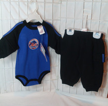 MLB New York Mets White and Blue 2PC T-Shirt With Bottom Pants Set size 3-6 - $26.95