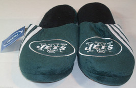 NFL New York Jets Stripe Logo Dot Sole Slippers Size S by FOCO - $19.95