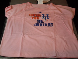 Mlb New York Mets David Wright Pink T-Shirt Adult Size Medium By Majestic - £17.54 GBP
