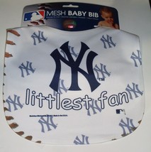 NBA Littlest New York Yankees fan Mesh Baby Bib White by WinCraft - £8.61 GBP