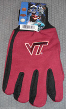 NCAA Virginia Tech Hokies Utility Gloves Red w/ Black Palm McARTHUR - £10.35 GBP