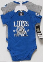 NFL Detroit Lions Onesie Set of 2 Football First; Nap Later! 18M by Gerber - £19.63 GBP