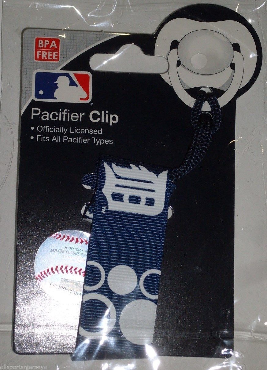 MLB Detroit Tigers Pacifier Clip Holder Strap by baby fanatic - £8.75 GBP