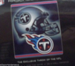 NFL Tennessee Titans Royal Plush 50&quot; by 80&quot; Raschel Blanket Tonal Helmet Design - £32.03 GBP