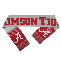 NCAA Alabama Crimson Tide 2015 Split Logo Reversible Scarf 64&quot; by 7&quot; by ... - £19.56 GBP