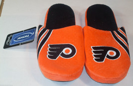 NHL Philadelphia Flyers Stripe Logo Dot Sole Slippers Size L by FOCO - $24.99