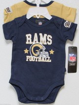 NFL St. Louis Rams Onesie Set of 2 Football First; Nap Later! 0-3M by Gerber - $26.95