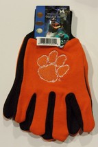 NCAA Clemson Tigers Utility Gloves Orange w/ Black Palm McARTHUR - £8.75 GBP