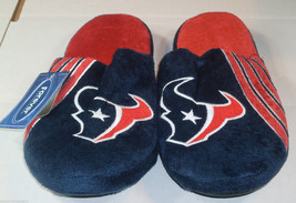 NFL Houston Texans Stripe Logo Dot Sole Slippers Size L by FOCO - $24.95