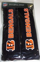 NFL Cincinnati Bengals Seat Belt Pads Velour Pair by Fremont Die - $13.99