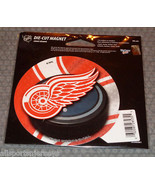 NHL Detroit Red Wings 4 inch Auto Magnet Logo on Round Puck Style by Win... - £11.25 GBP