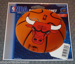 NBA Chicago Bulls 4 inch Auto Magnet Logo on Basketball by WinCraft - £8.60 GBP