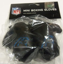 NFL Carolina Panthers 4 Inch Mini Boxing Gloves for Mirror by Fremont Die - £8.62 GBP
