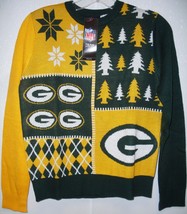 NFL Green Bay Packers Busy Block Ugly Sweater Youth Size Youth X-Large b... - £42.96 GBP