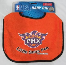 Nba Phoenix Suns Baby Bib Red w/Black Trim Slightly Damaged As Is Condition - £8.72 GBP