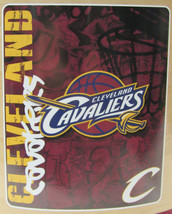NBA Cleveland Cavaliers Old Logo 50x60 Rolled Fleece Blanket Hard Knocks... - $24.99