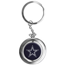 NFL Dallas Cowboys Spinning Logo Key Ring Keychain Forever Collectibles - £10.92 GBP