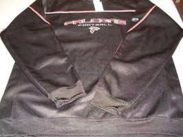 NFL Atlanta Falcons Black Pullover Shirt Adult size L by Reebok - £27.48 GBP