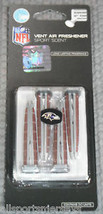 NFL Baltimore Ravens Auto Vent Air Freshener Set of 4 by ProMark - £3.18 GBP