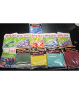 48 Assorted Solid Colors Jumbo Book Sox Stretchable Book Cover Fits 9&quot;x1... - £90.34 GBP