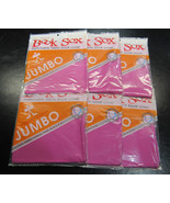 6 Original PINK Jumbo Book Sox Stretchable Book Cover Fits 9&quot;x11&quot;x1.75&quot; - £15.70 GBP