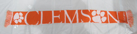 NCAA Clemson Tigers 2014 Wordmark Stripe Acrylic Scarf 64&quot; by 7&quot; by FOCO - £19.11 GBP