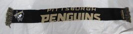 NHL Pittsburgh Penguins 2014 Wordmark Stripe Acrylic Scarf 64" x 7" by FOCO - £16.56 GBP