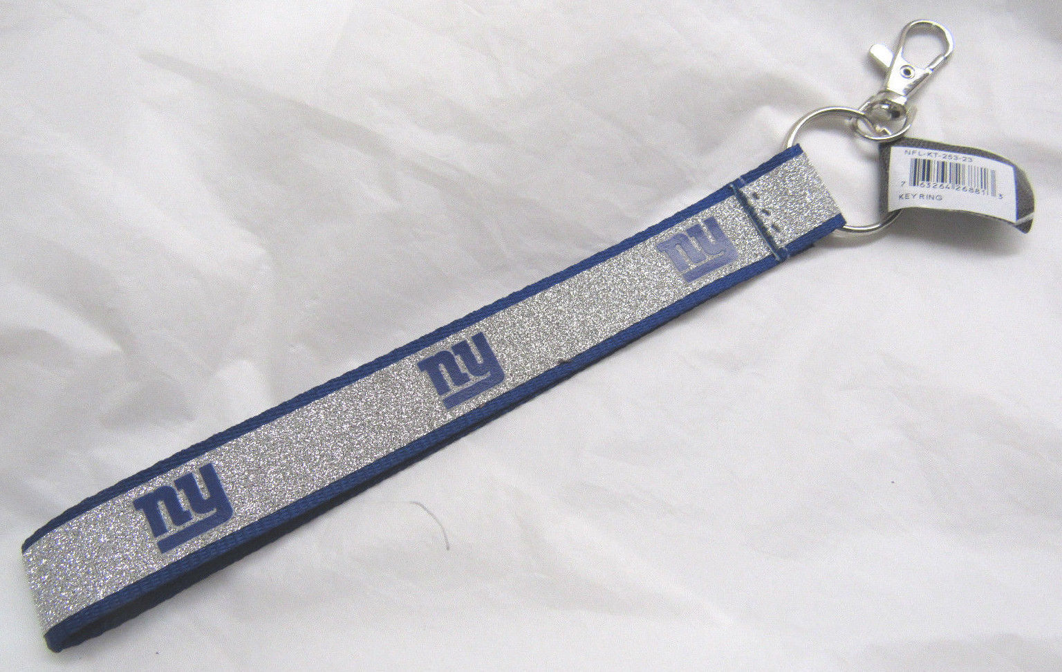 NFL New York Giants Wristlet Key Chains Sparkle Lanyard - $9.49