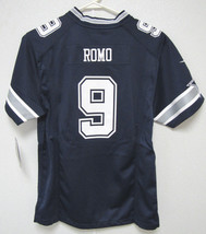 Nike Dallas Cowboys #9 Tony Romo Away Game Football Jersey Youth Size L - £55.04 GBP