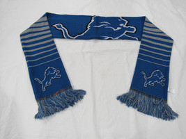 NFL Detroit Lions 2014 Big Logo Acrylic Scarf 64&quot; by 7&quot; by FOCO - £27.53 GBP
