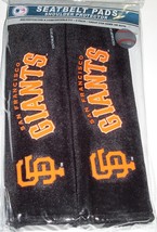 MLB San Francisco Giants Seat Belt Pads Velour Pair by Fremont Die - $15.99