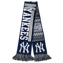 MLB New York Yankees 2015 Ugly Sweater Reversible Scarf 64&quot; by 7&quot; by FOCO - £27.93 GBP