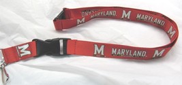 NCAA Maryland Terrapins Logo on Red Lanyard 23&quot; Long 1&quot; Wide by Aminco - £7.09 GBP