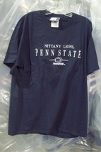 NCAA Nittany Lions Penn State PSU Embroidered on Navy Blue Puma T-SHIRT Adult L - £17.24 GBP