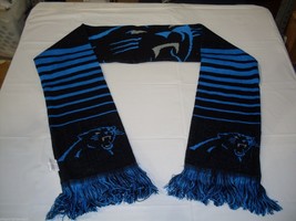 NFL Carolina Panthers 2014 Big Logo Acrylic Scarf 64&quot; by 7&quot; by FOCO - £23.41 GBP