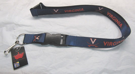 NCAA Virginia Cavaliers Blue Lanyard 23&quot; Long 1&quot; Wide by Aminco - £7.52 GBP