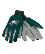 NFL Philadelphia Eagles Colored Palm Utility Gloves Green w/ Gray Palm b... - £11.72 GBP
