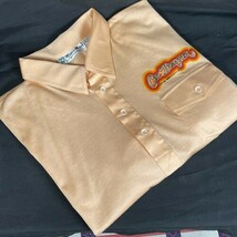 Vintage Cal Bumper Long Beach California Peach Cotton/Poly Polo Shirt Me... - $466.30 MXN
