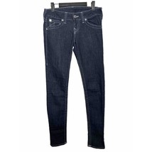 True Religion SZ 27 Skinny Jeans Low-Rise Embroidered Pockets Zip-Fly - AC - $18.87