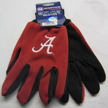 Ncaa Nwt 2-TONE No Slip Utility Work Gloves Mc Arthur - Alabama Crimson Tide - $10.99